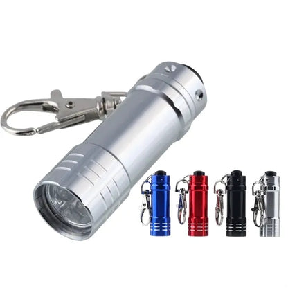 LED Aluminum Flashlight with Keychain Clip