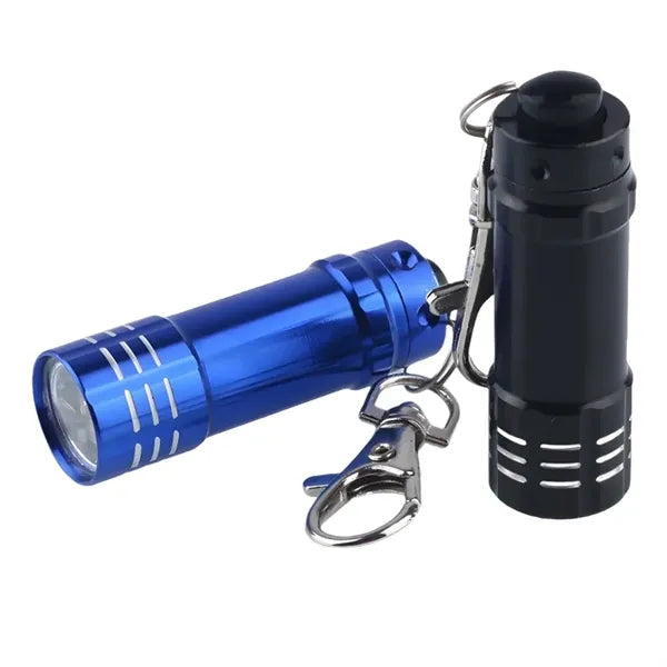 LED Aluminum Flashlight with Keychain Clip