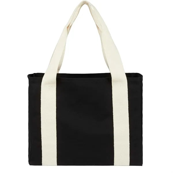 Black Cotton Tote w/ Cotton Handles