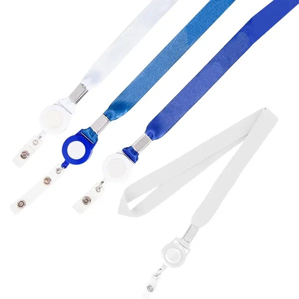 3/4 Dye Sublimated Lanyard Badge Reel Combo