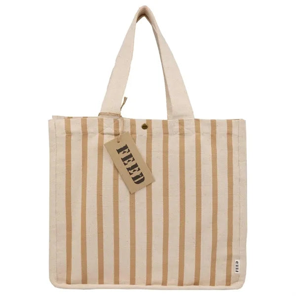 FEED Striped Carry Tote