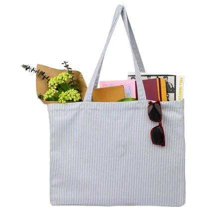 Striped Pacific Recycled Cotton Shopper Tote