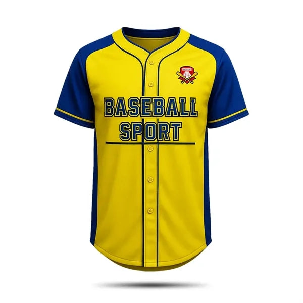 Interlock Men's Sublimated Full-Button Baseball Jersey-150G