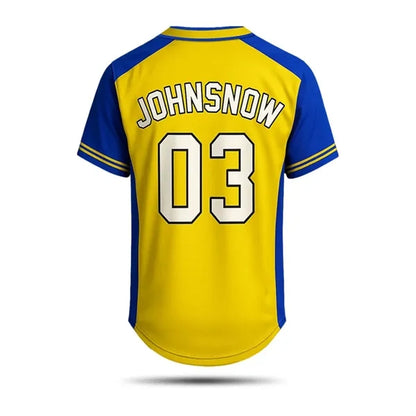 Interlock Men's Sublimated Full-Button Baseball Jersey-150G