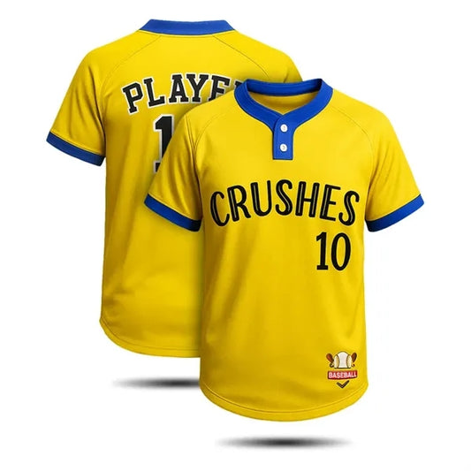 Men's Sublimation 2-Button Baseball Jersey-150G (Interlock)