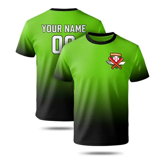 Crew Neck Men's Baseball Fanwear Jersey ( Sublimated )