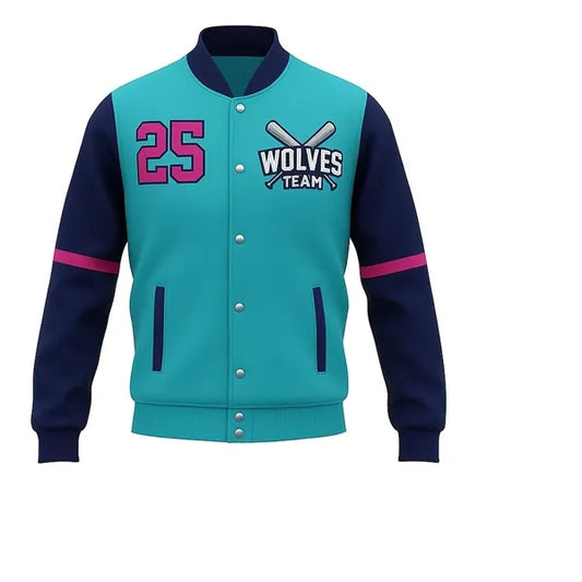 Unisex Sublimation Baseball Jacket