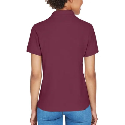 Devon & Jones Ladies' Short-Sleeve Y-Collar Polo Shirt
