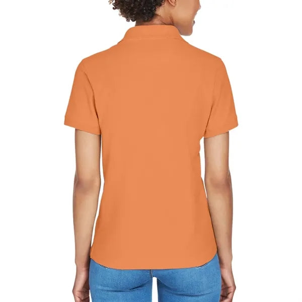 Devon & Jones Ladies' Short-Sleeve Y-Collar Polo Shirt