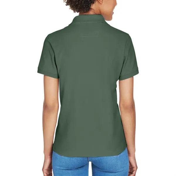Devon & Jones Ladies' Short-Sleeve Y-Collar Polo Shirt