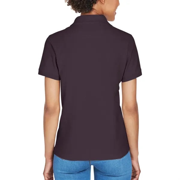 Devon & Jones Ladies' Short-Sleeve Y-Collar Polo Shirt