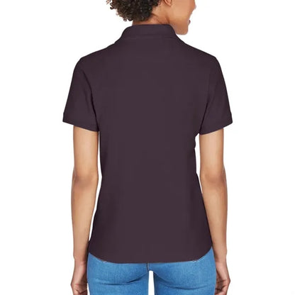 Devon & Jones Ladies' Short-Sleeve Y-Collar Polo Shirt