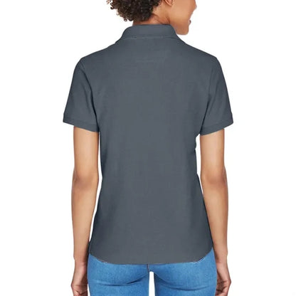 Devon & Jones Ladies' Short-Sleeve Y-Collar Polo Shirt
