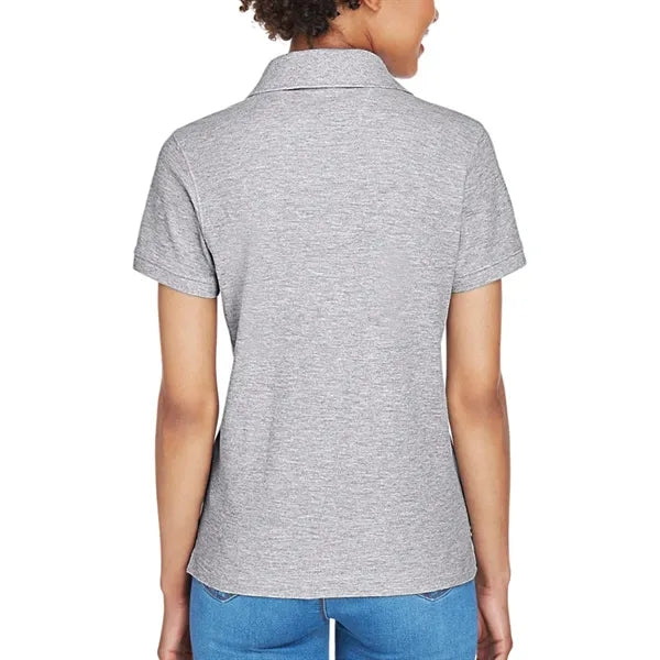 Devon & Jones Ladies' Short-Sleeve Y-Collar Polo Shirt