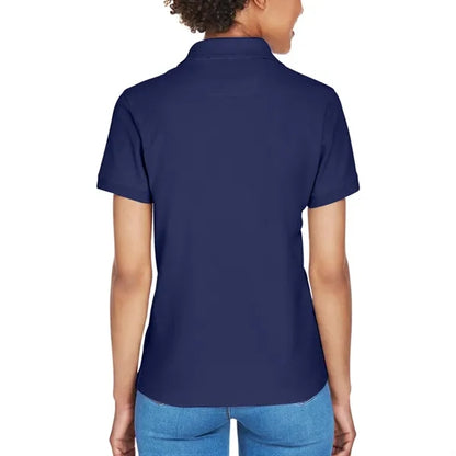Devon & Jones Ladies' Short-Sleeve Y-Collar Polo Shirt
