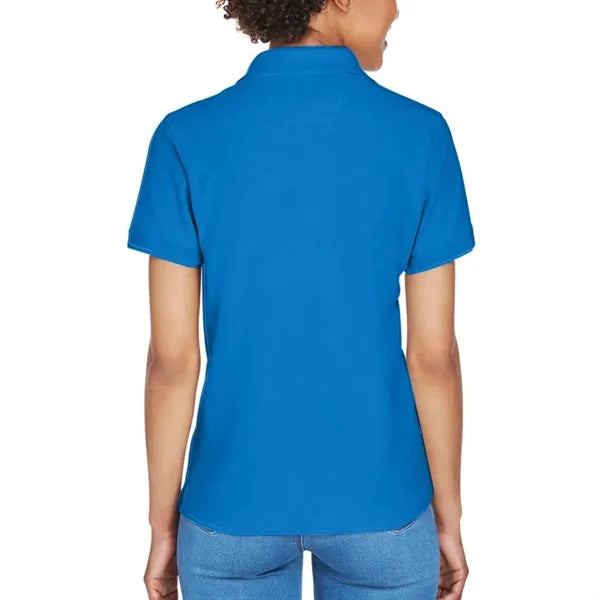 Devon & Jones Ladies' Short-Sleeve Y-Collar Polo Shirt