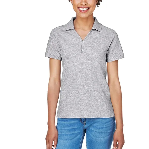 Devon & Jones Ladies' Short-Sleeve Y-Collar Polo Shirt