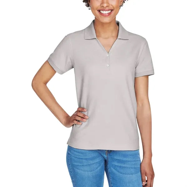 Devon & Jones Ladies' Short-Sleeve Y-Collar Polo Shirt
