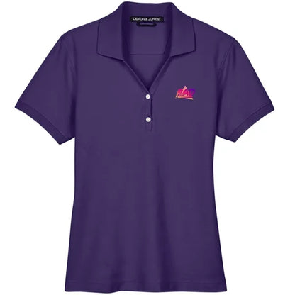 Devon & Jones Ladies' Short-Sleeve Y-Collar Polo Shirt