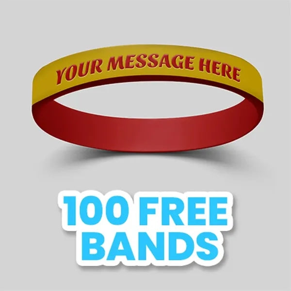 1/2 inch Dual Layered Wristband
