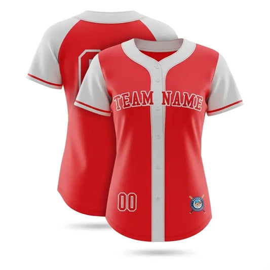 Women's Sublimated Full Button Baseball Jersey Birdseye Mesh
