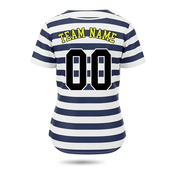 Women's Sublimated Birdseye Mesh Full-Button Baseball Jersey