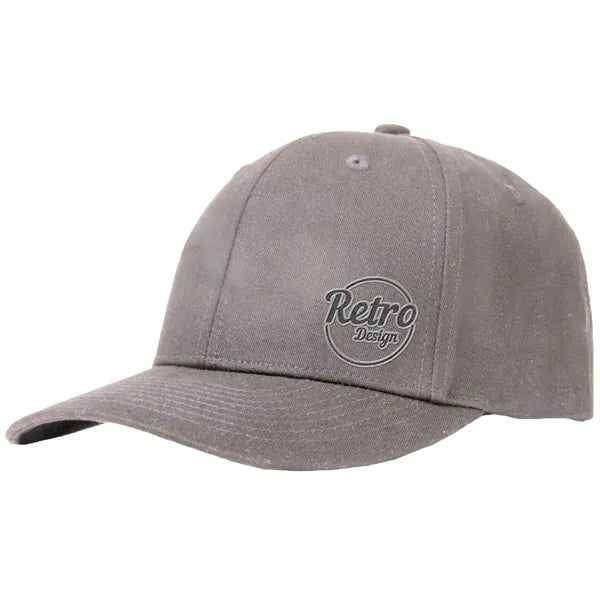 Premium Washed Cotton 6 Panel Cap - High, Medium, or Low