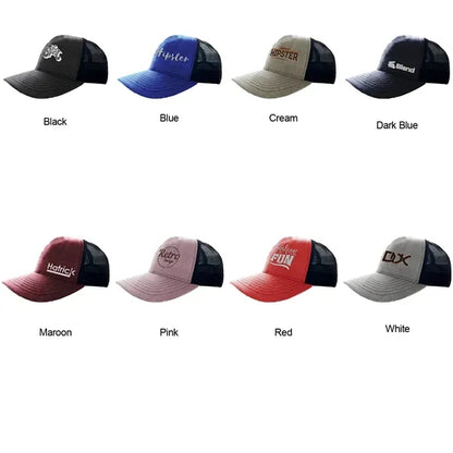 Heathered Cotton 6-Panel Mesh Snapback Cap