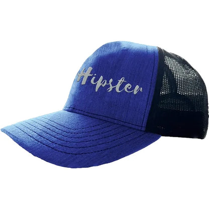 Heathered Cotton 6-Panel Mesh Snapback Cap