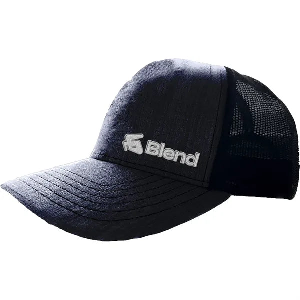 Heathered Cotton 6-Panel Mesh Snapback Cap
