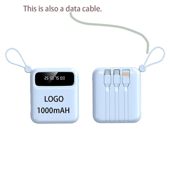4 in 1 Charging Cables 10000 mAh Mini Power Bank