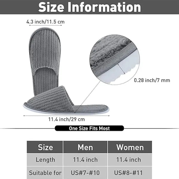 Hotel/SPA Coral Fleece Disposable Slippers