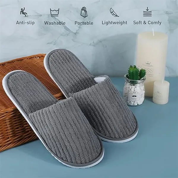 Hotel/SPA Coral Fleece Disposable Slippers