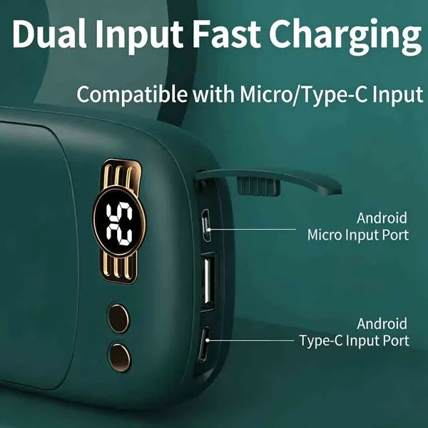 10000mAh USB Hand Warmer Portable Power Bank