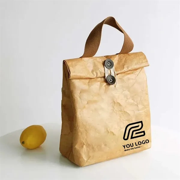 Eco Dupont Paper Waterproof Insulated Bento Lunch Bag.