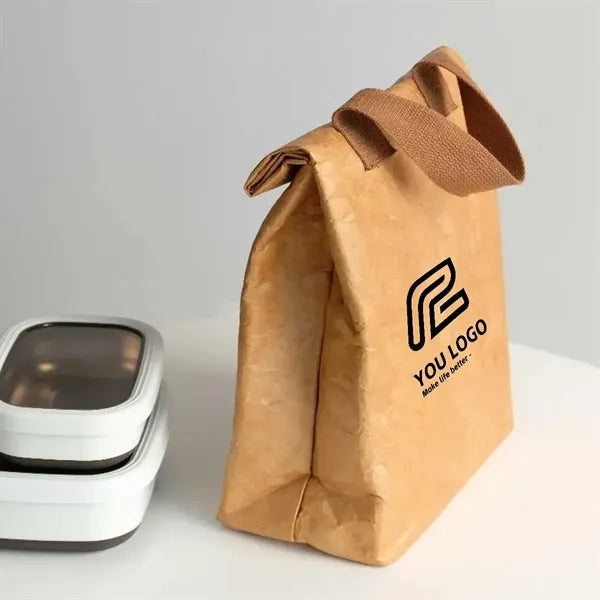 Eco Dupont Paper Waterproof Insulated Bento Lunch Bag.