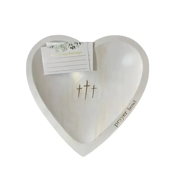 Wooden Heart Prayer Bowl
