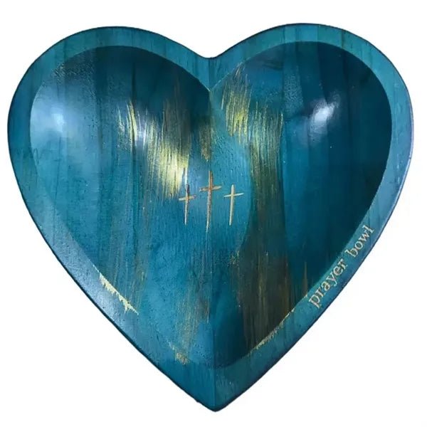 Wooden Heart Prayer Bowl