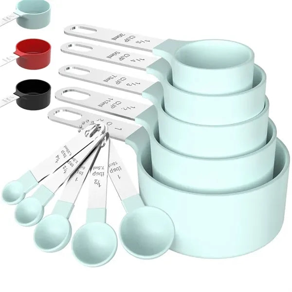 10 Pieces Measuring Cups and Spoons Set