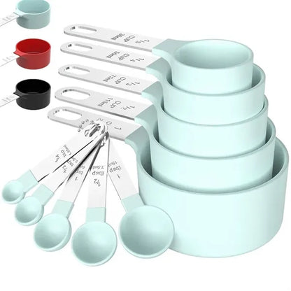 10 Pieces Measuring Cups and Spoons Set