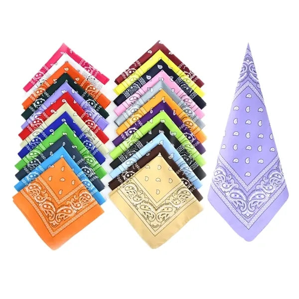 Paisley Print Head Wrap Scarf Wristband