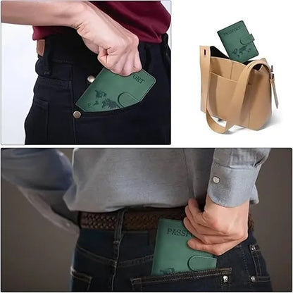 PU Leather Passport Holder Wallet for Travel