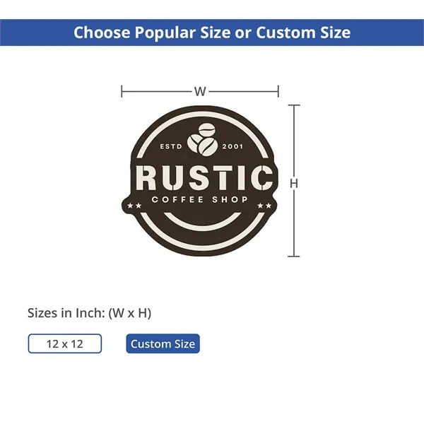 Die-Cut Window Decals (Opaque) - 12" x 12"