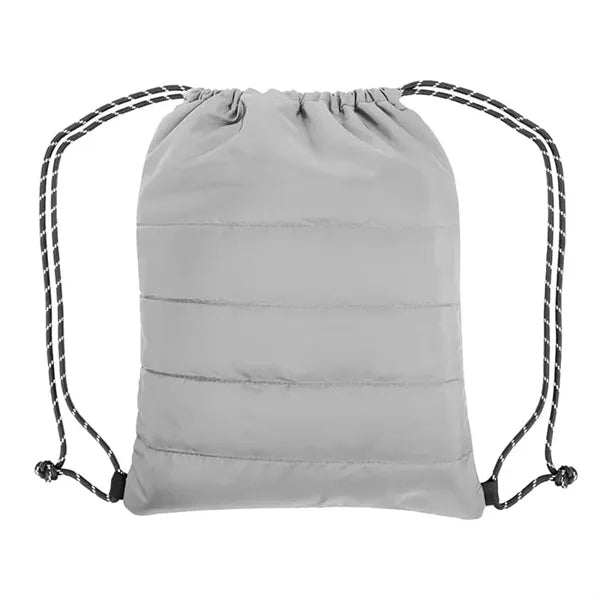Puffy Quilted Polyester Drawstring Bag