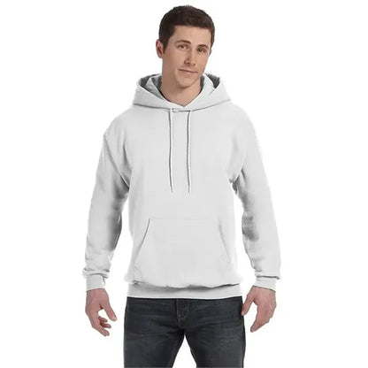 Hanes P170 - White Hoodie- Full-Color Imprint