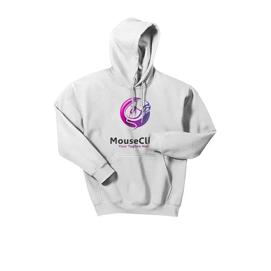Gildan 185 - White Hoodie- Full-Color Imprint