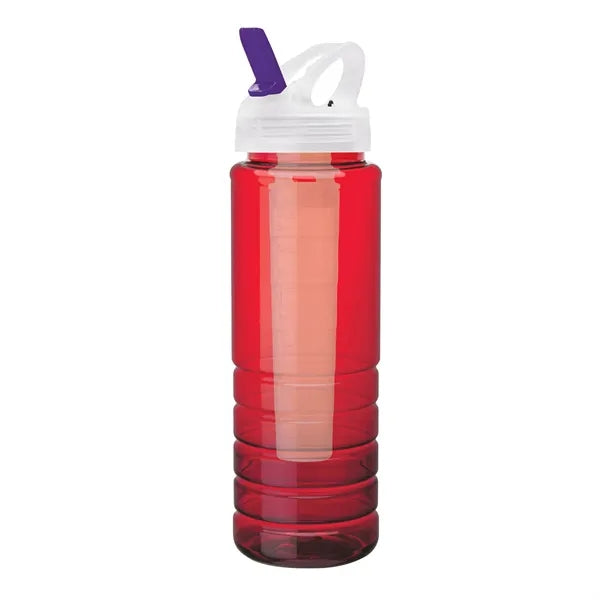 26 oz. PET Bottle with Flip Spout & Ice Stick