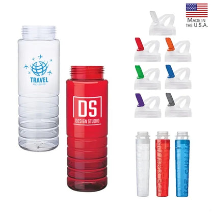 26 oz. PET Bottle with Flip Spout & Ice Stick
