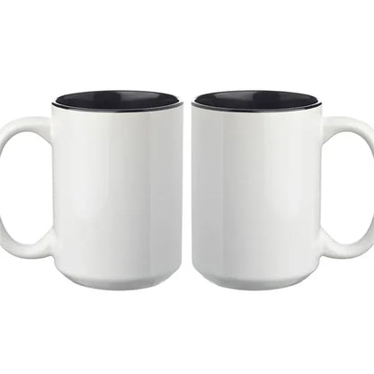15 oz. Glossy Two-Tone Custom Photo Mug