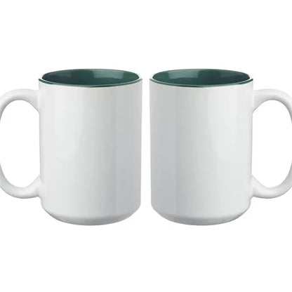 15 oz. Glossy Two-Tone Custom Photo Mug